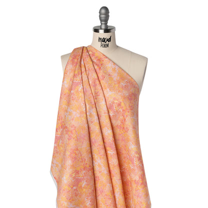 Printed Quilting Cotton by Deborah Edwards for Northcott Studio - Peach Melba Painterly Abstract - Chroma Collection