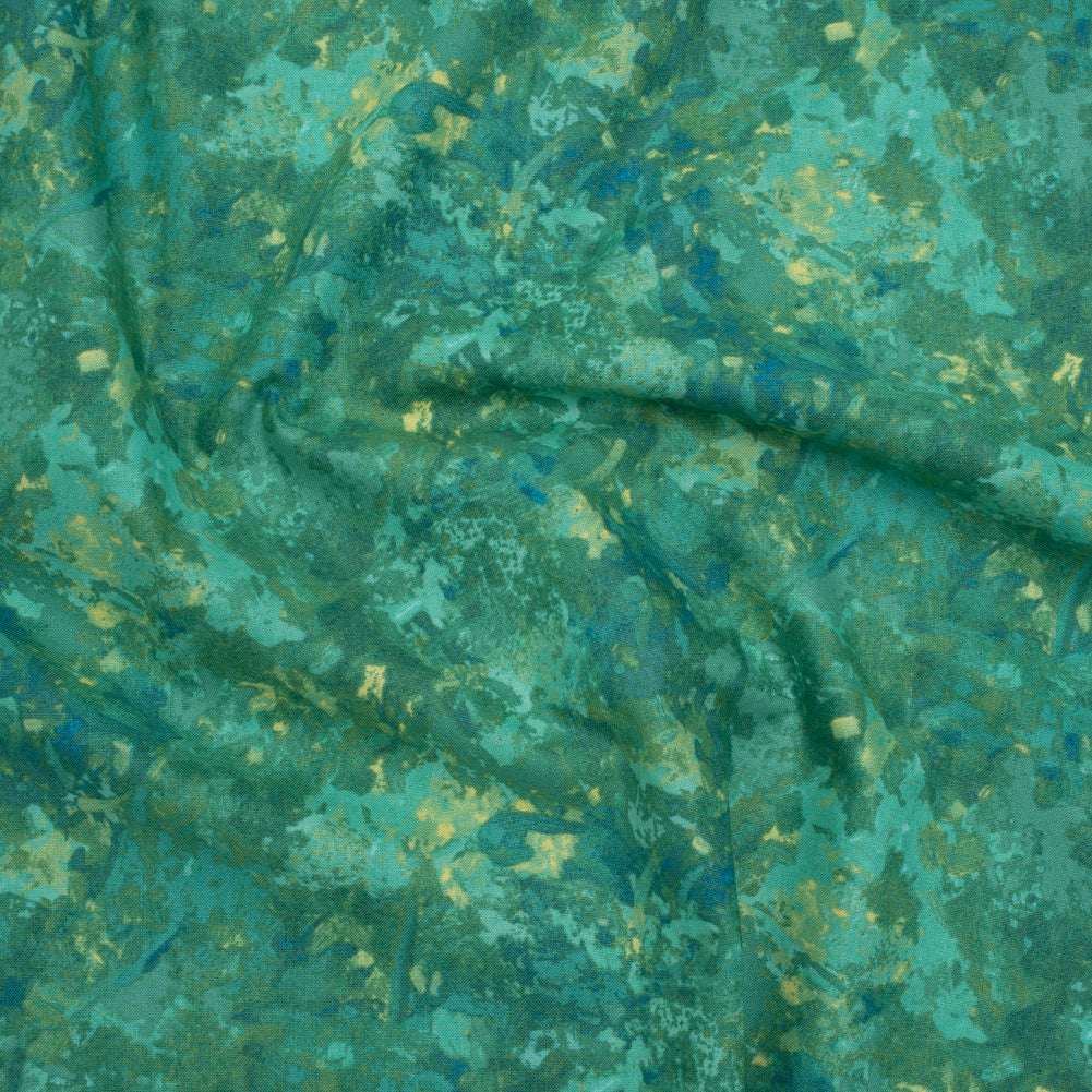 Printed Quilting Cotton by Deborah Edwards for Northcott Studio - Bayou Painterly Abstract - Chroma Collection
