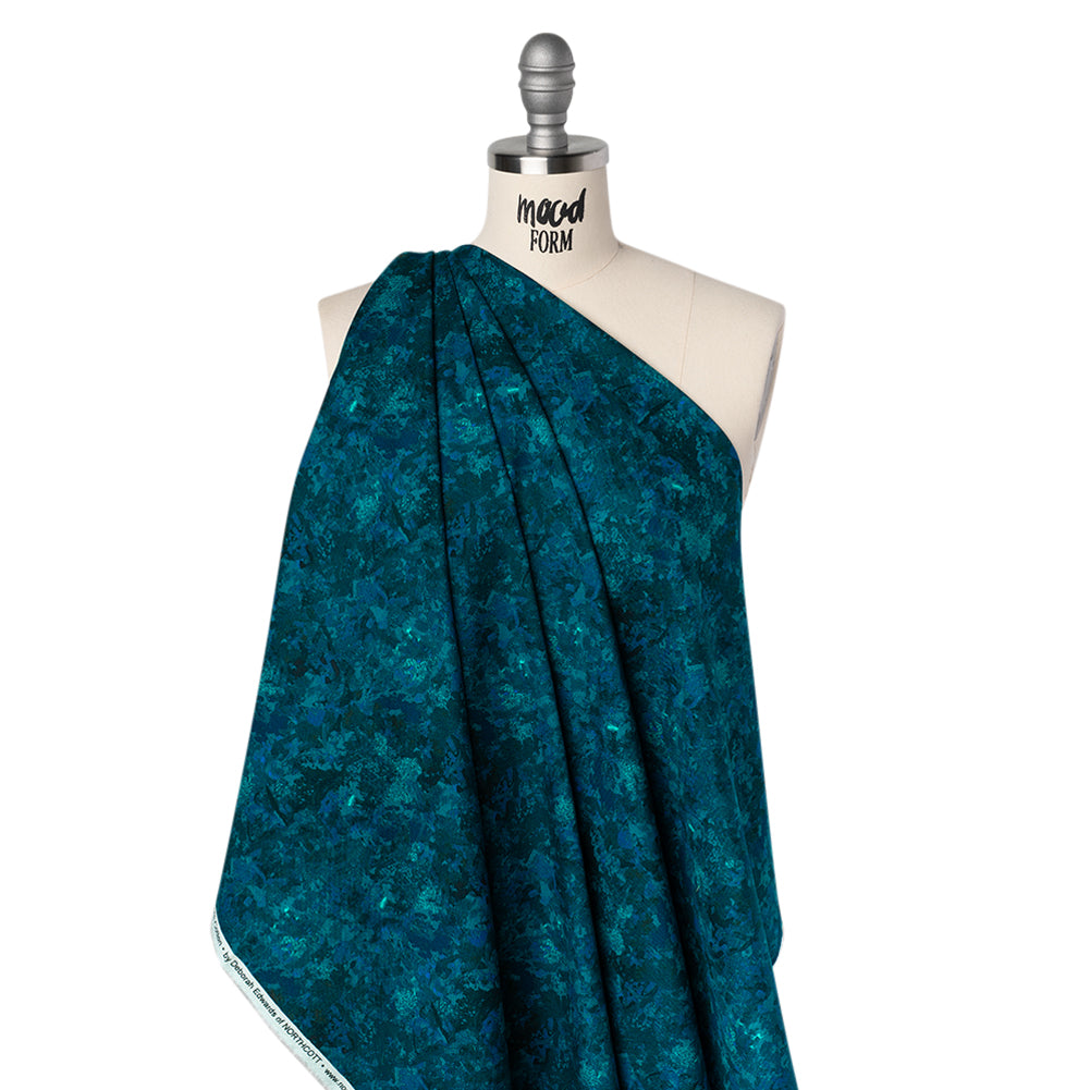 Printed Quilting Cotton by Deborah Edwards for Northcott Studio - Juniper Painterly Abstract - Chroma Collection