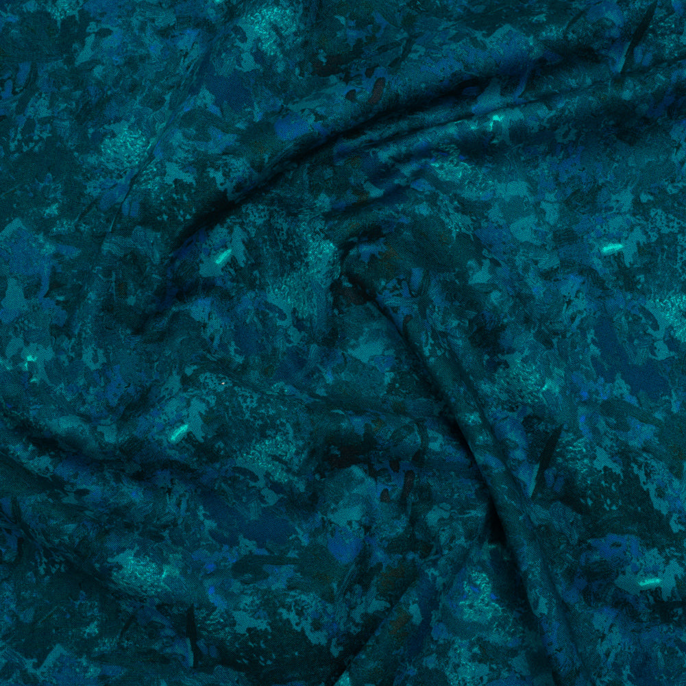 Printed Quilting Cotton by Deborah Edwards for Northcott Studio - Juniper Painterly Abstract - Chroma Collection