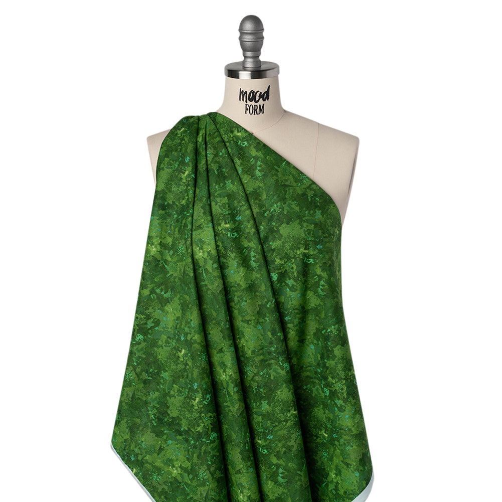 Printed Quilting Cotton by Deborah Edwards for Northcott Studio - Rainforest Painterly Abstract - Chroma Collection - Drape