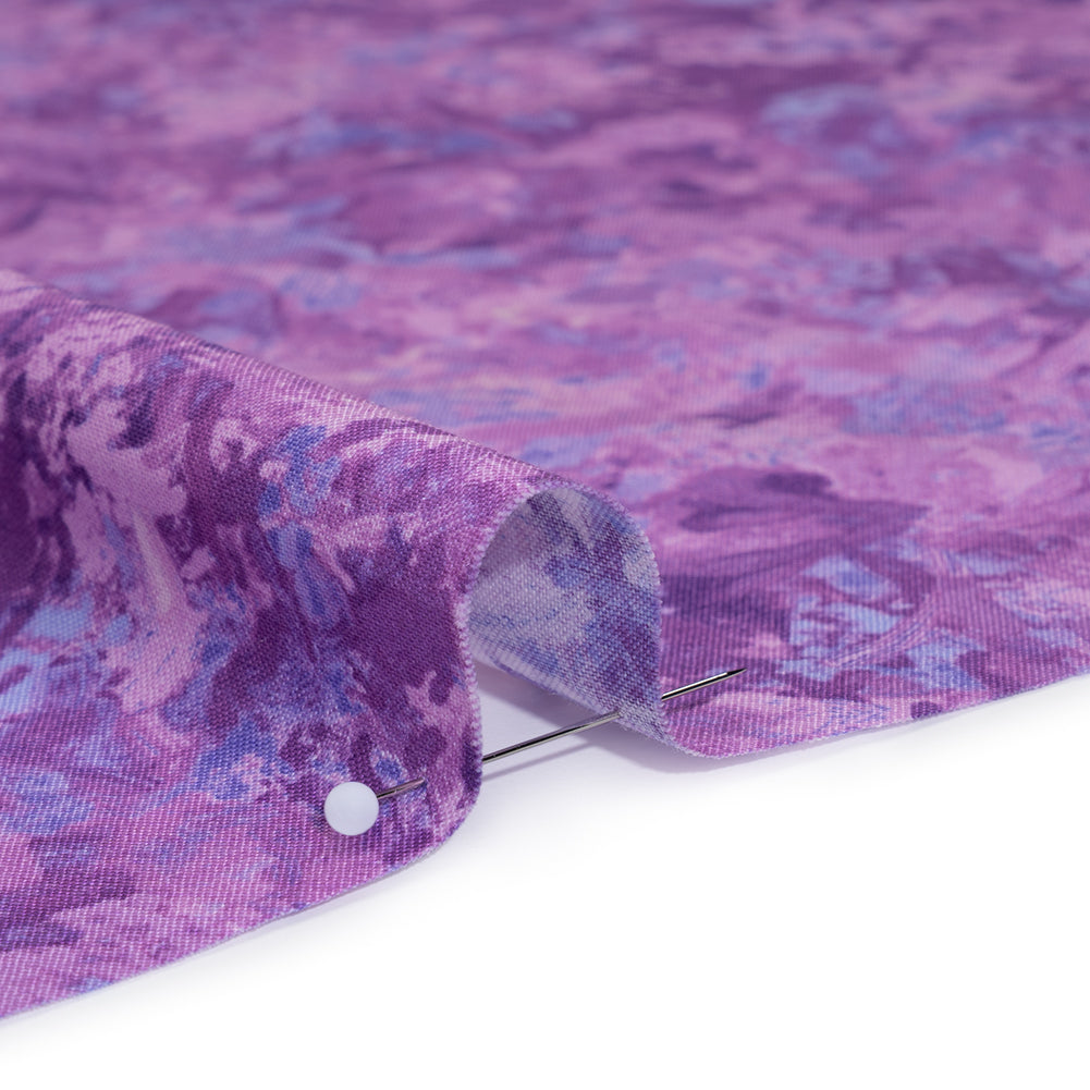Printed Quilting Cotton by Deborah Edwards for Northcott Studio - Orchid Painterly Abstract - Chroma Collection Detail