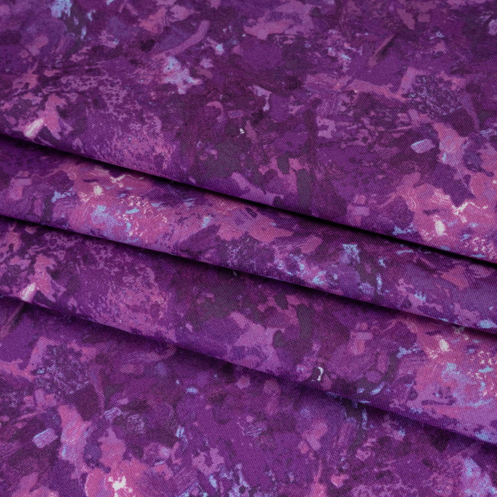 Printed Quilting Cotton by Deborah Edwards for Northcott Studio - Magenta Painterly Abstract - Chroma Collection Folded