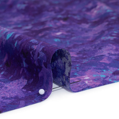 Printed Quilting Cotton by Deborah Edwards for Northcott Studio - Violet Painterly Abstract - Chroma Collection