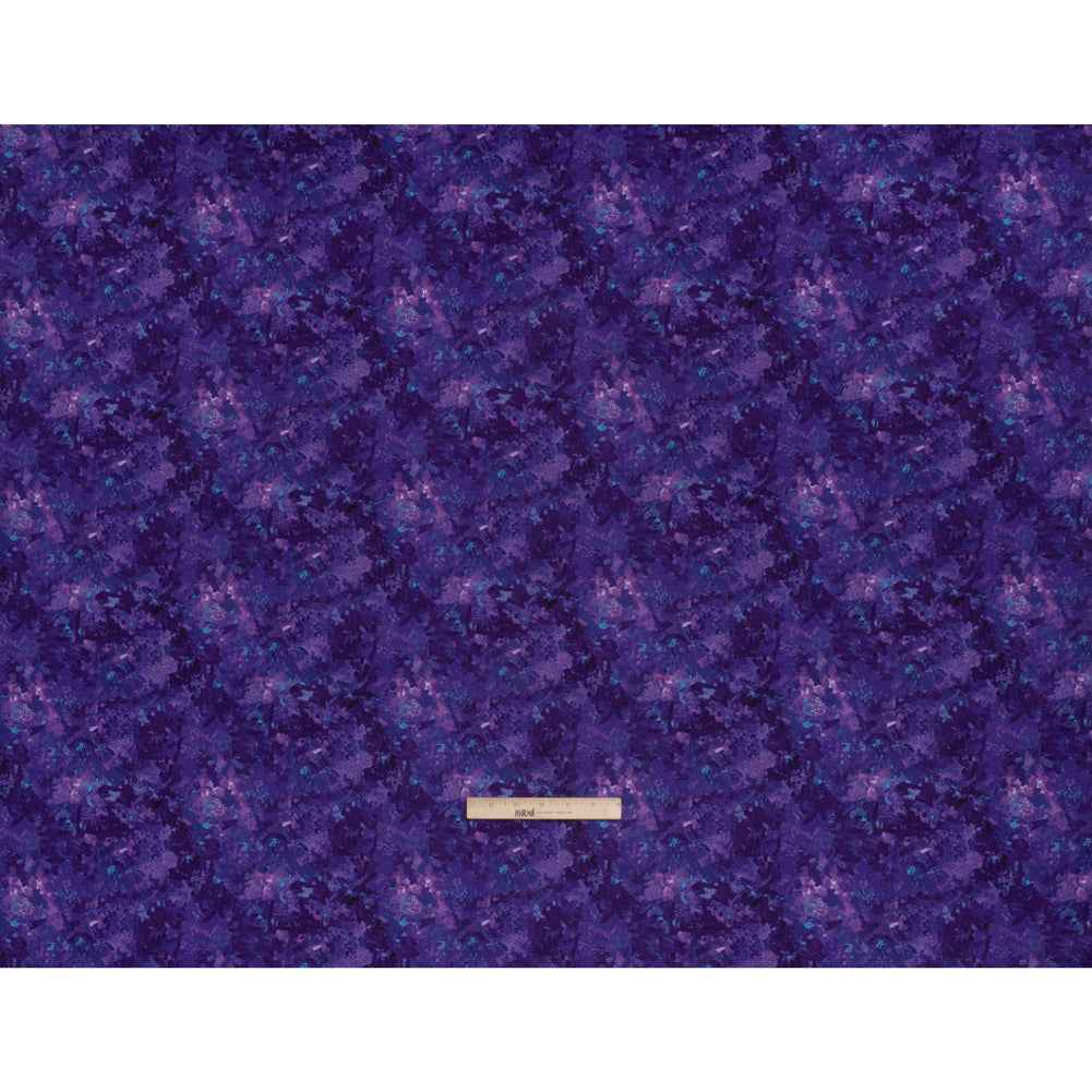 Printed Quilting Cotton by Deborah Edwards for Northcott Studio - Violet Painterly Abstract - Chroma Collection - Full