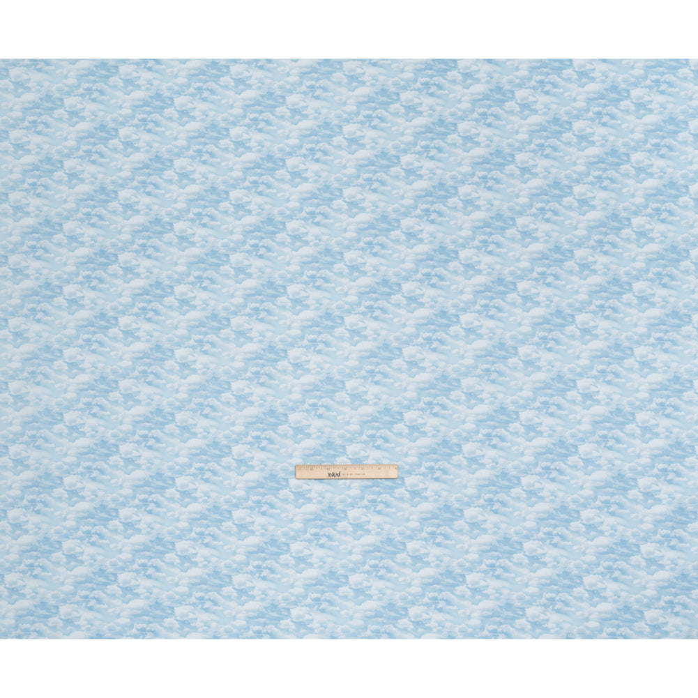 Printed Quilting Cotton by Northcott Studio - Light Blue Clouds - Naturescapes Collection - Full