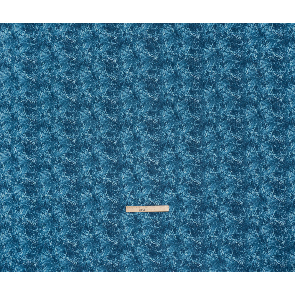Printed Quilting Cotton by Northcott Studio - Dark Blue Rushing Water - Naturescapes Collection Full