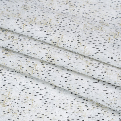 Printed Quilting Cotton by Northcott Studio - Light Gray Birch Bark - Naturescapes Collection Folded