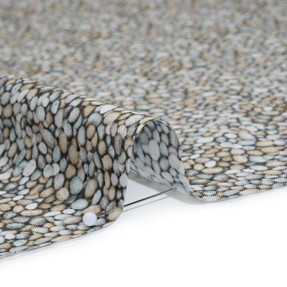 Printed Quilting Cotton by Northcott Studio - Mid Gray Pebbles - Naturescapes Collection - Detail