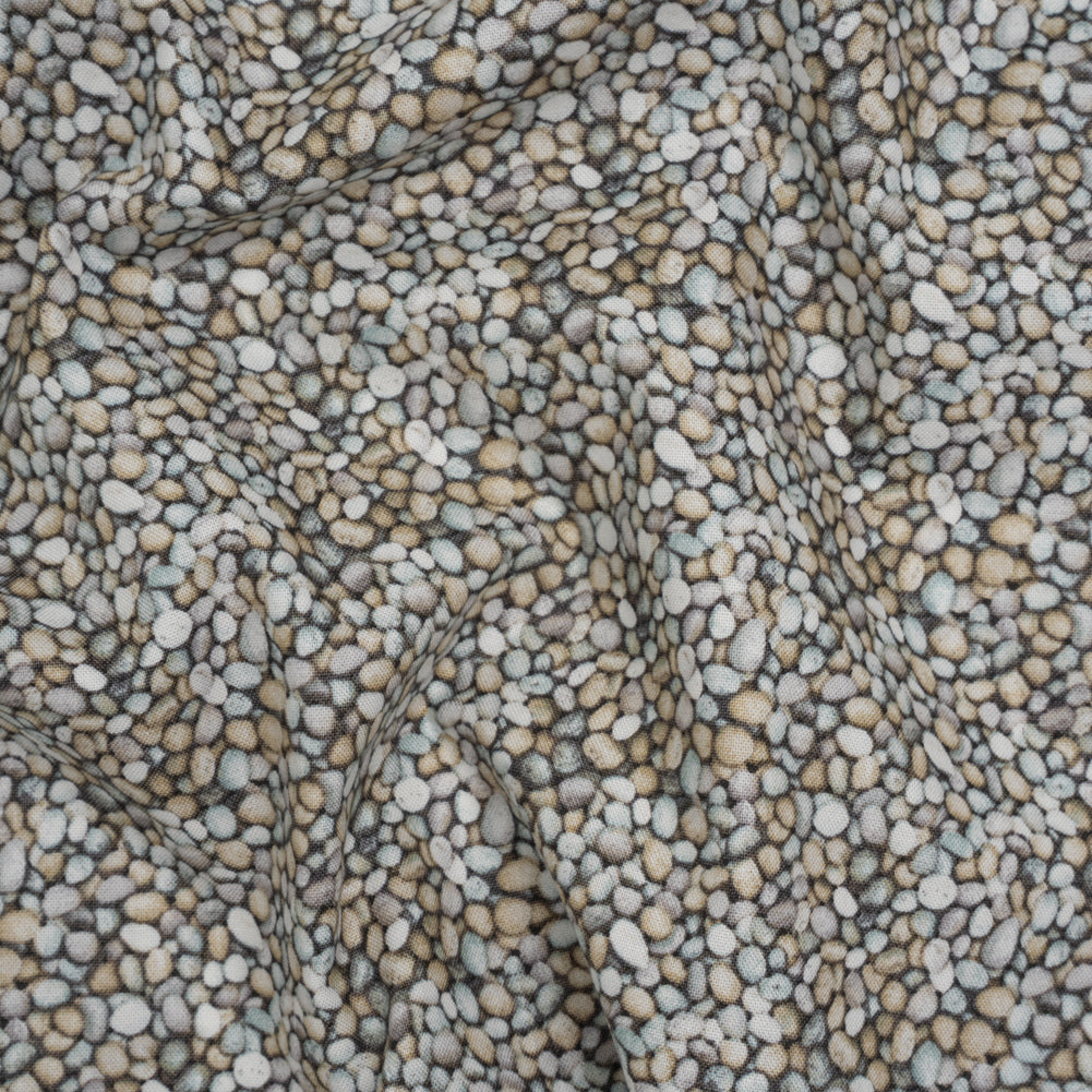 Printed Quilting Cotton by Northcott Studio - Mid Gray Pebbles - Naturescapes Collection
