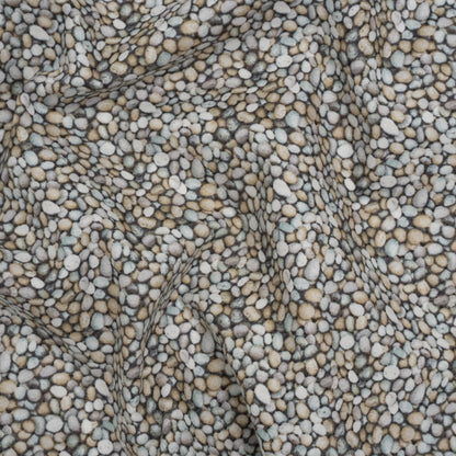 Printed Quilting Cotton by Northcott Studio - Mid Gray Pebbles - Naturescapes Collection