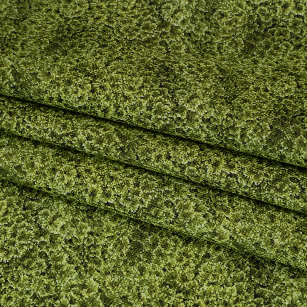 Printed Quilting Cotton by Northcott Studio - Light Green Foliage - Naturescapes Collection Folded