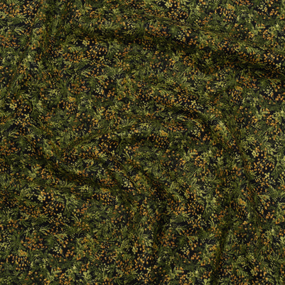 Printed Quilting Cotton by Northcott Studio - Olive Green Cedar - Naturescapes Collection