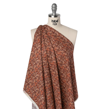 Printed Quilting Cotton by Northcott Studio - Rust Red Brick - Naturescapes Collection Drape