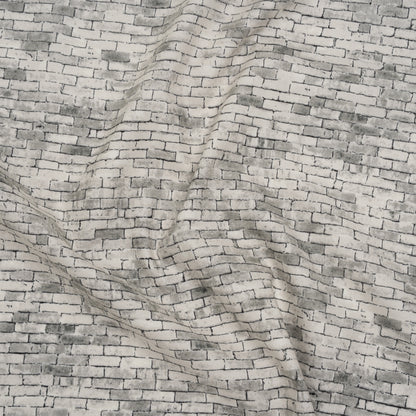 Printed Quilting Cotton by Northcott Studio - Mid Gray Brick - Naturescapes Collection