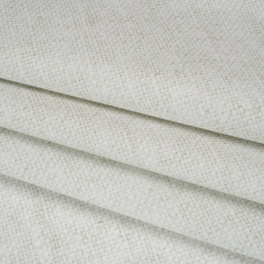 Printed Quilting Cotton by Northcott Studio - Cream Canvas Textured - Linen Basics Collection - Folded