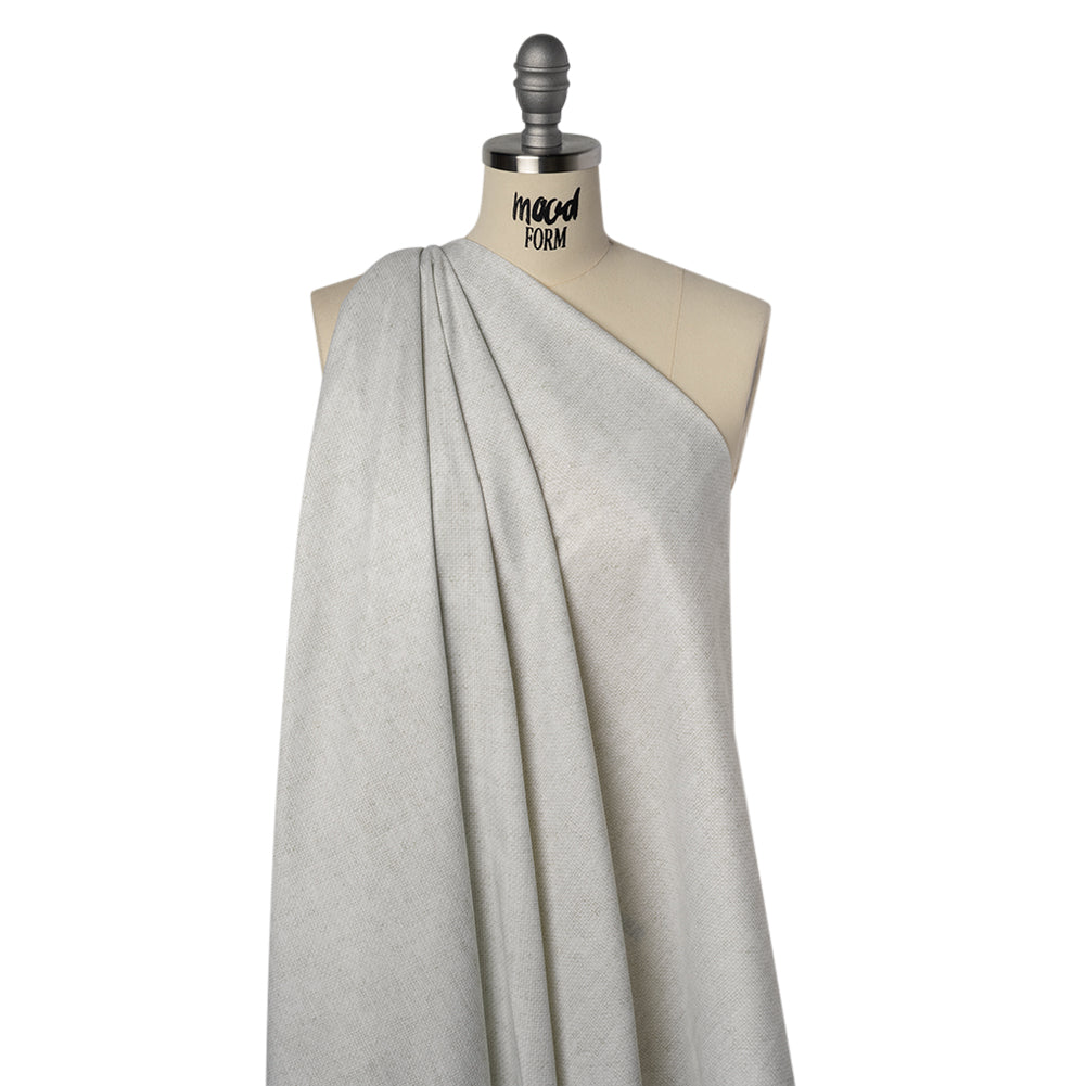 Printed Quilting Cotton by Northcott Studio - Cream Canvas Textured - Linen Basics Collection - Drape