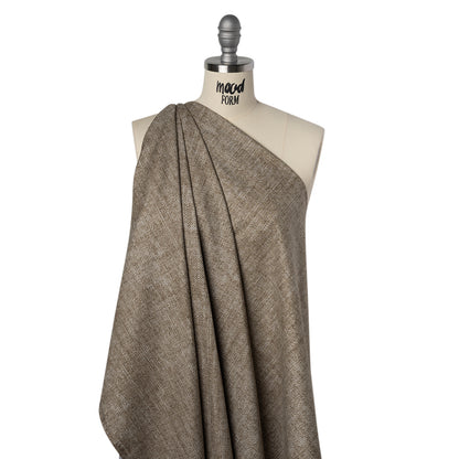 Printed Quilting Cotton by Northcott Studio - Taupe Canvas Textured - Linen Basics Collection Drape