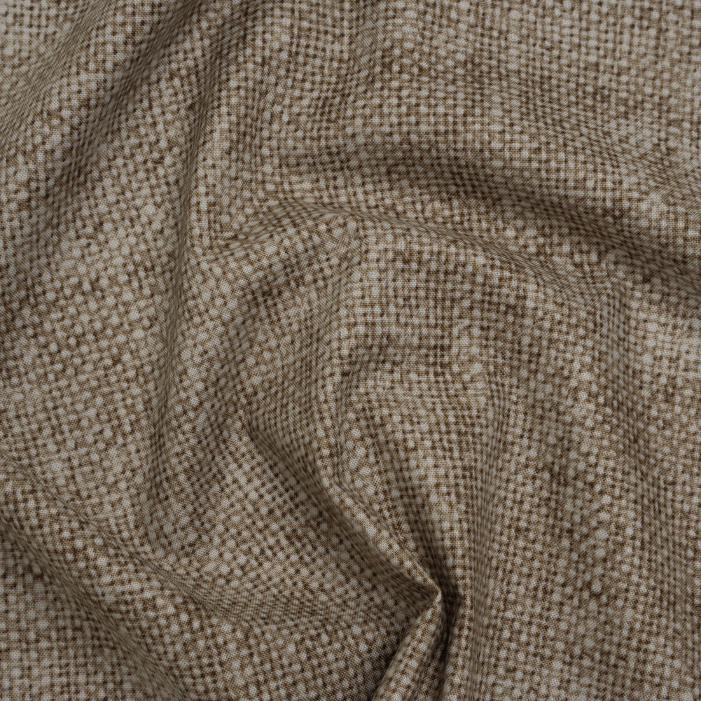 Printed Quilting Cotton by Northcott Studio - Taupe Canvas Textured - Linen Basics Collection