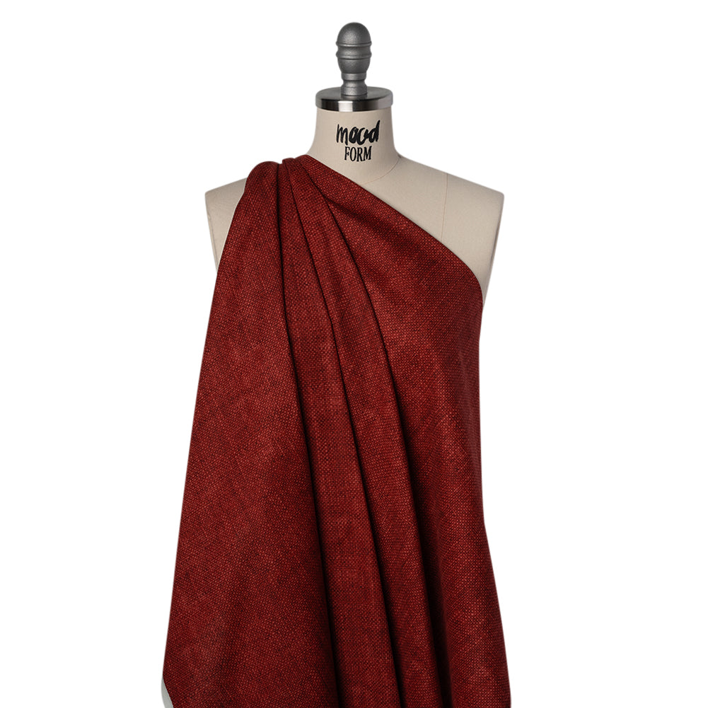 Printed Quilting Cotton by Northcott Studio - Apple Canvas Textured - Linen Basics Collection Drape