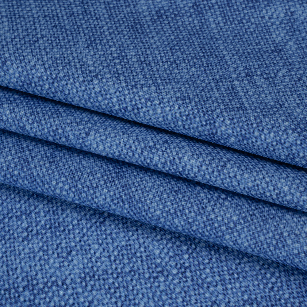 Printed Quilting Cotton by Northcott Studio - Blue Canvas Textured - Linen Basics Collection