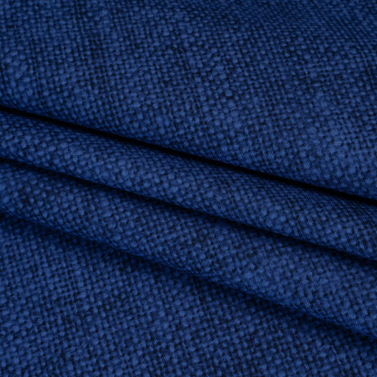 Printed Quilting Cotton by Northcott Studio - Navy Canvas Textured - Linen Basics Collection Folded