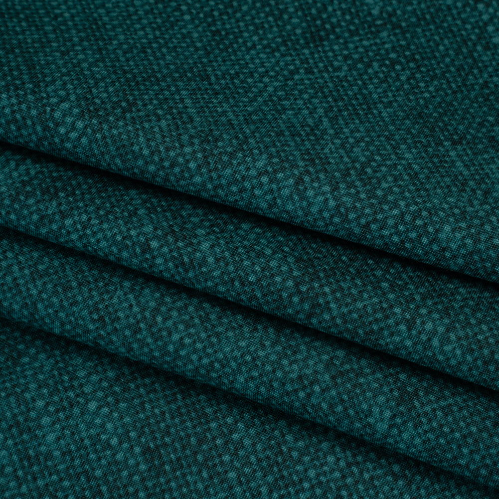Printed Quilting Cotton by Northcott Studio - Teal Canvas Textured - Linen Basics Collection - Folded