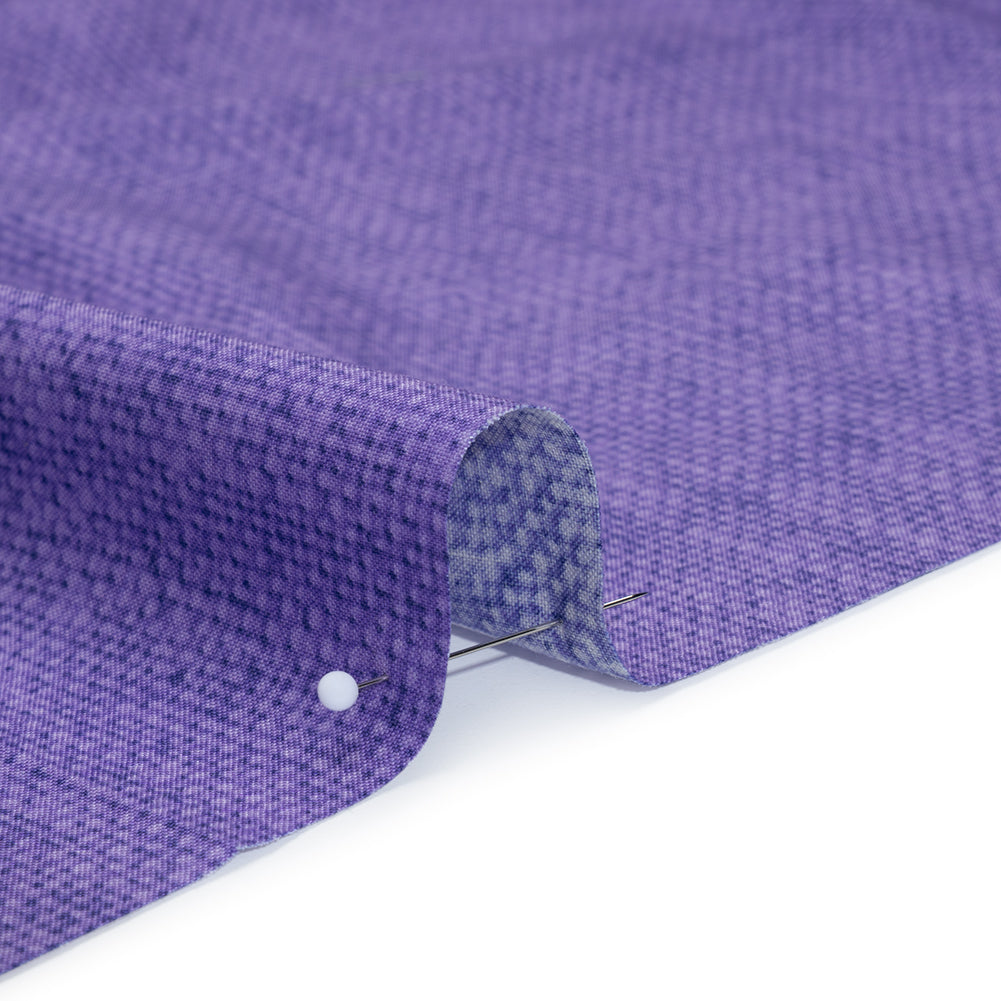 Printed Quilting Cotton by Northcott Studio - Purple Canvas Textured - Linen Basics Collection Detail