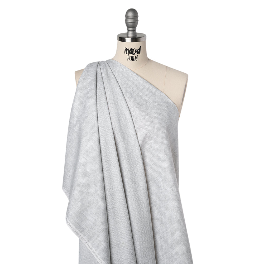 Printed Quilting Cotton by Northcott Studio - Pearl Canvas Textured - Linen Basics Collection Drape