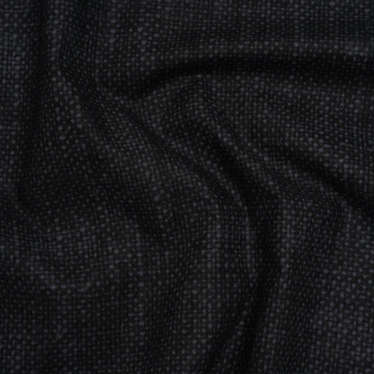 Printed Quilting Cotton by Northcott Studio - Black Canvas Textured - Linen Basics Collection
