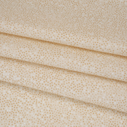 Printed Quilting Cotton by Patrick Lose for Northcott - Natural Ditsy Dots - Tonal Trios Collection
