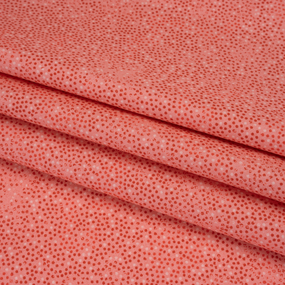 Printed Quilting Cotton by Patrick Lose for Northcott - Blush Ditsy Dots - Tonal Trios Collection Folded