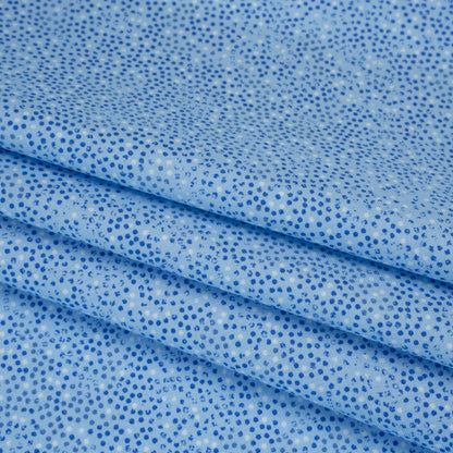 Printed Quilting Cotton by Patrick Lose for Northcott - Lapis Ditsy Dots - Tonal Trios Collection