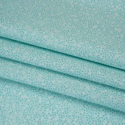 Printed Quilting Cotton by Patrick Lose for Northcott - Aquamarine Ditsy Dots - Tonal Trios Collection Folded