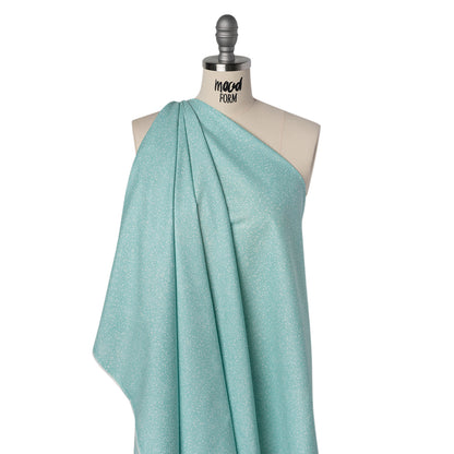 Printed Quilting Cotton by Patrick Lose for Northcott - Aquamarine Ditsy Dots - Tonal Trios Collection Drape