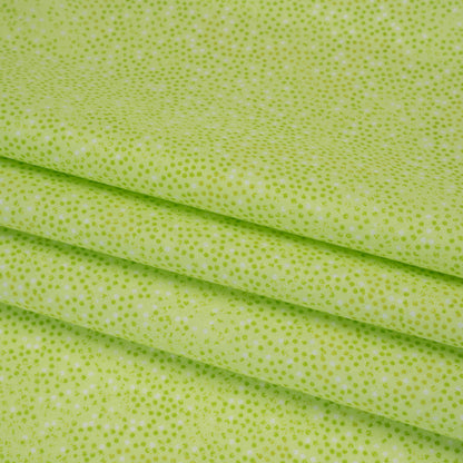 Printed Quilting Cotton by Patrick Lose for Northcott - Peridot Ditsy Dots - Tonal Trios Collection Folded