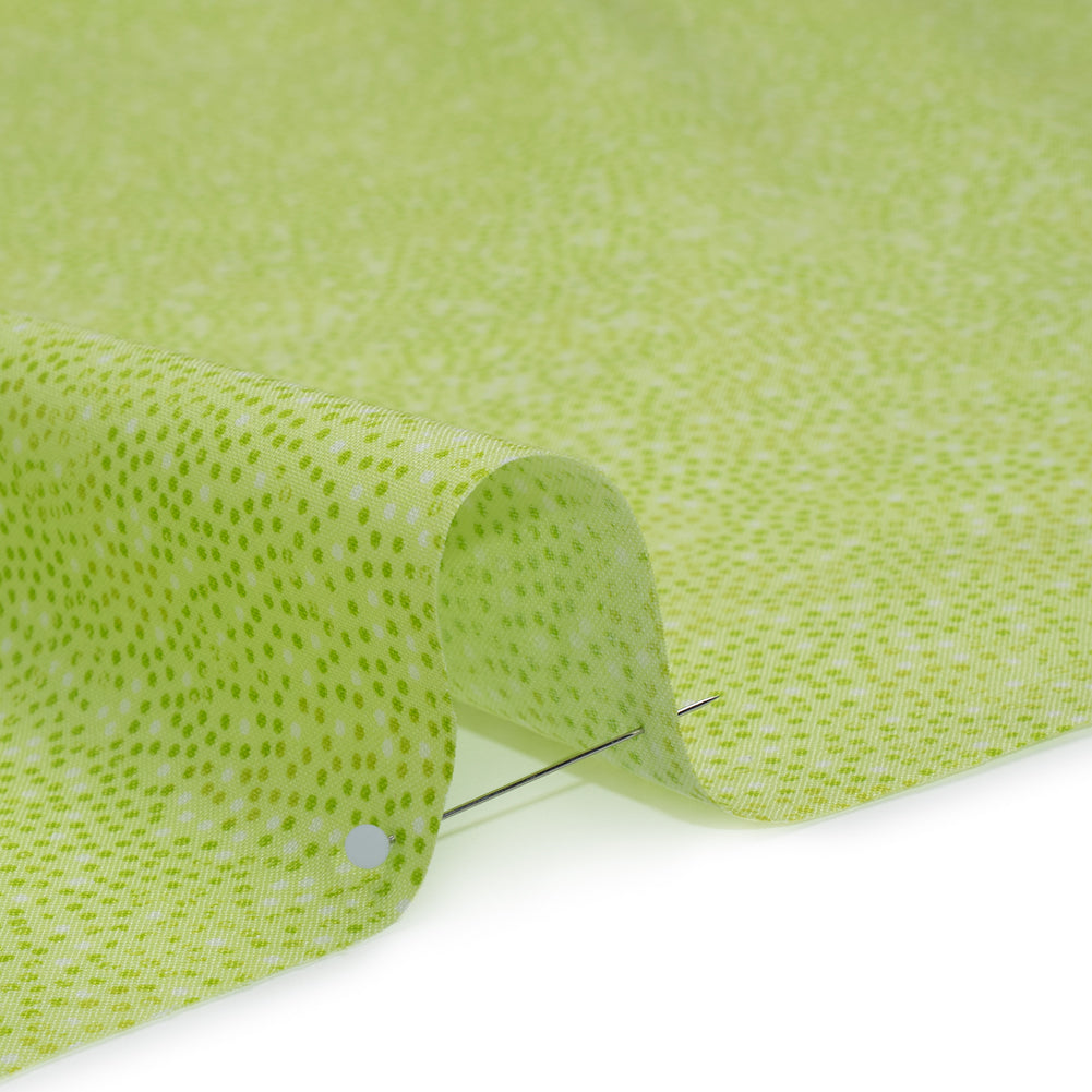 Printed Quilting Cotton by Patrick Lose for Northcott - Peridot Ditsy Dots - Tonal Trios Collection Detail