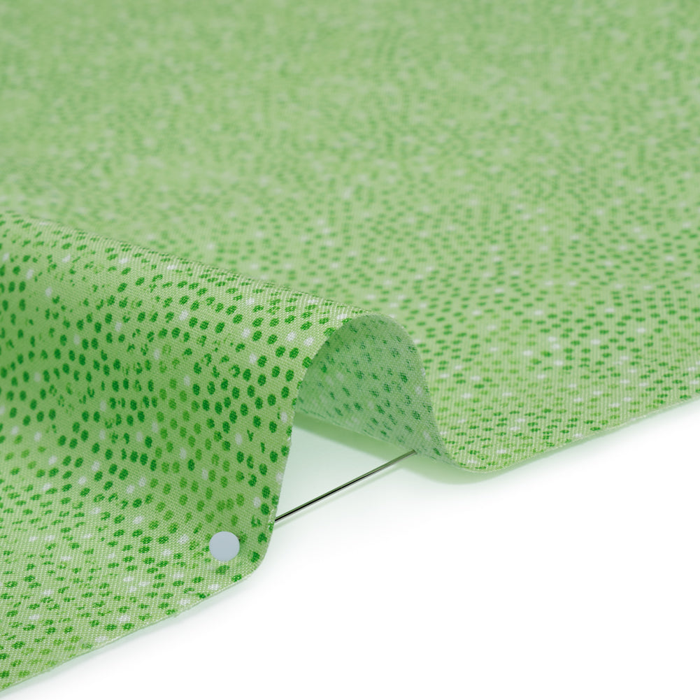 Printed Quilting Cotton by Patrick Lose for Northcott - Emerald Ditsy Dots - Tonal Trios Collection - Detail