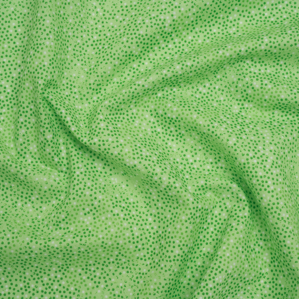 Printed Quilting Cotton by Patrick Lose for Northcott - Emerald Ditsy Dots - Tonal Trios Collection