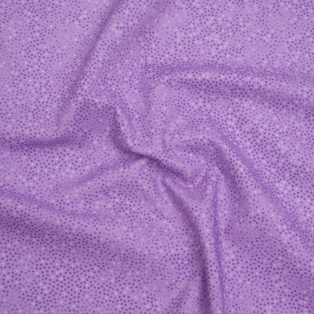 Printed Quilting Cotton by Patrick Lose for Northcott - Amethyst Ditsy Dots - Tonal Trios Collection