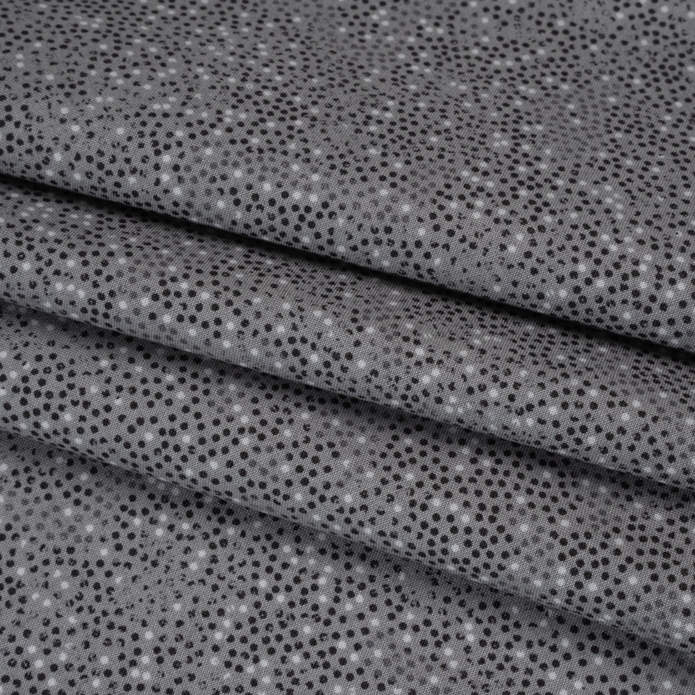 Printed Quilting Cotton by Patrick Lose for Northcott - After Five Ditsy Dots - Tonal Trios Collection - Folded