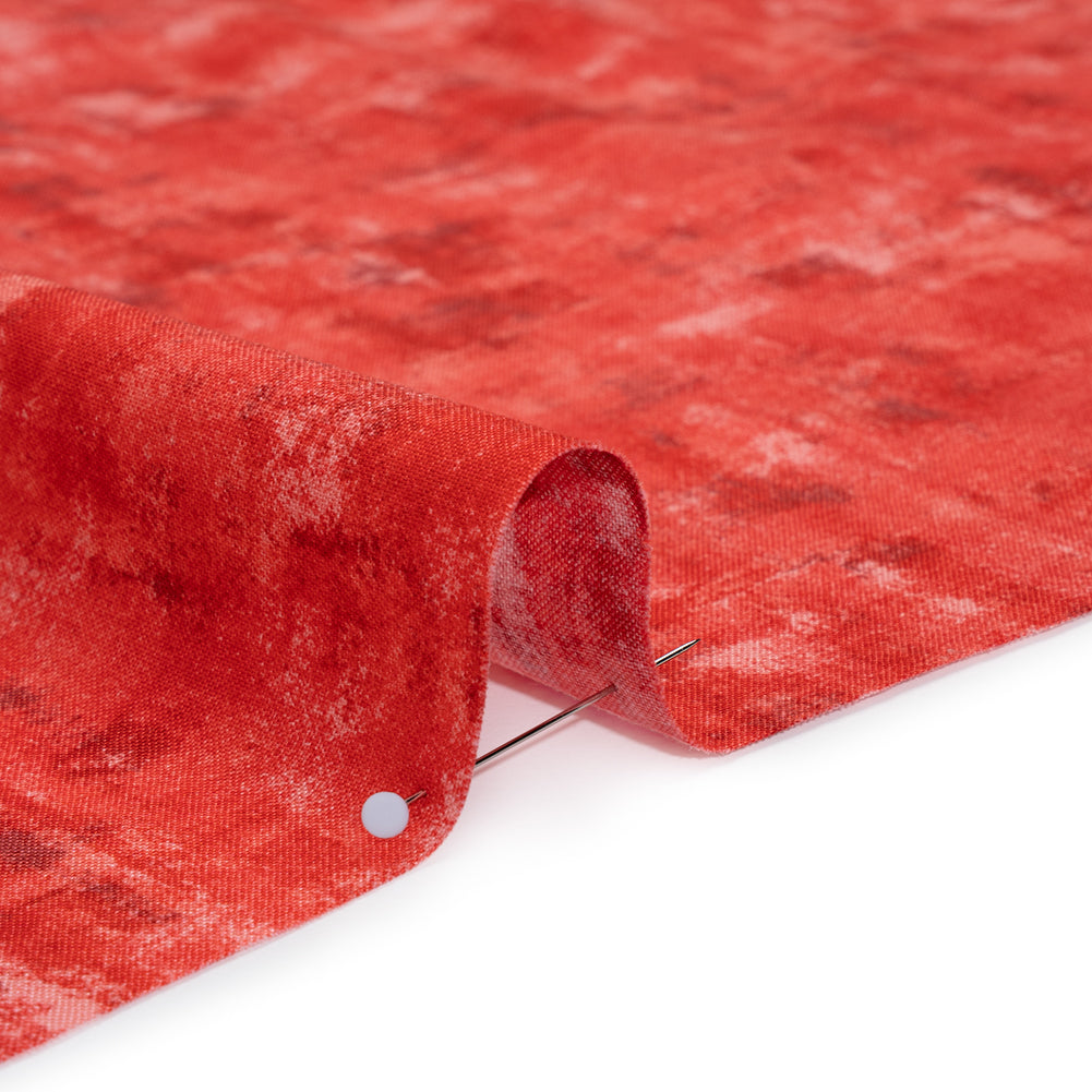 Printed Quilting Cotton by Patrick Lose for Northcott - Scarlet Billows Jazzy Painted Texture - Tonal Trios Collection Detail