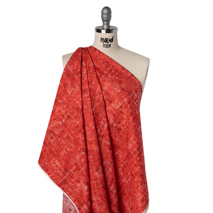 Printed Quilting Cotton by Patrick Lose for Northcott - Scarlet Billows Jazzy Painted Texture - Tonal Trios Collection Drape