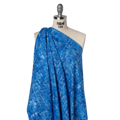 Printed Quilting Cotton by Patrick Lose for Northcott - Blue Note Jazzy Painted Texture - Tonal Trios Collection