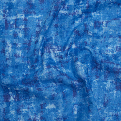 Printed Quilting Cotton by Patrick Lose for Northcott - Blue Note Jazzy Painted Texture - Tonal Trios Collection