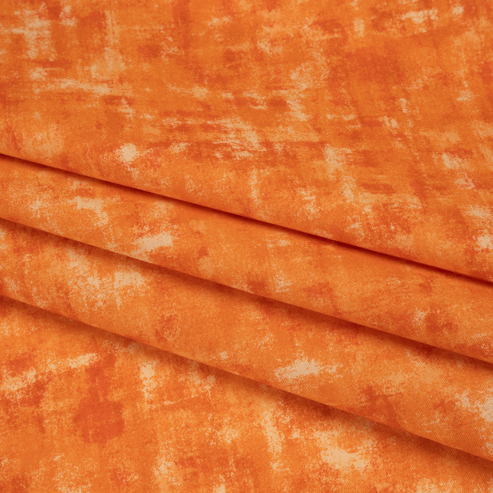 Printed Quilting Cotton by Patrick Lose for Northcott - Tiger Lily Jazzy Painted Texture - Tonal Trios Collection Folded