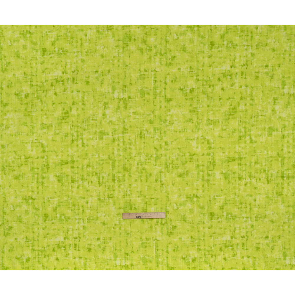 Printed Quilting Cotton by Patrick Lose for Northcott - Lime Twist Jazzy Painted Texture - Tonal Trios Collection - Full