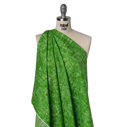 Printed Quilting Cotton by Patrick Lose for Northcott - Grasshopper Jazzy Painted Texture - Tonal Trios Collection