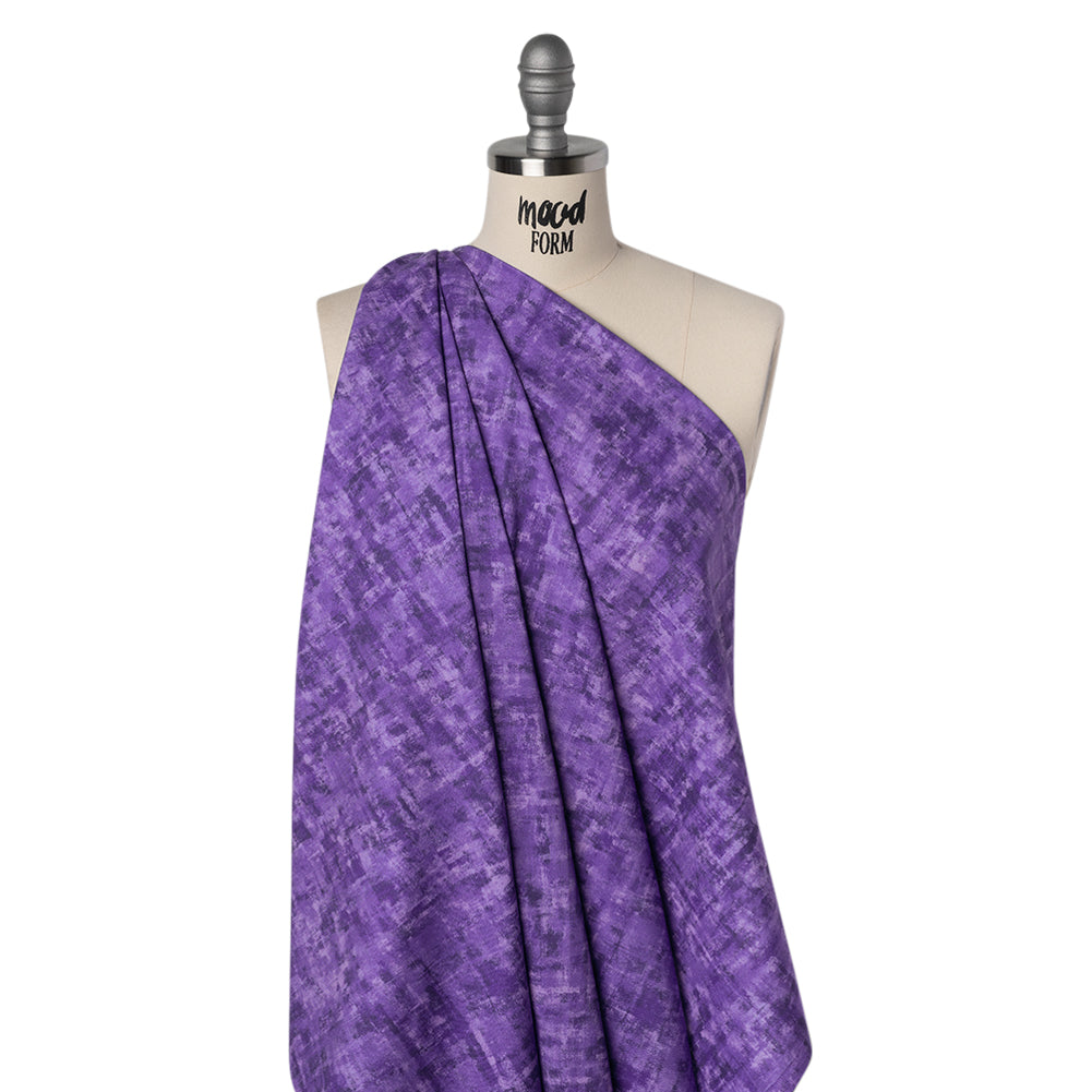 Printed Quilting Cotton by Patrick Lose for Northcott - Mardi Gras Jazzy Painted Texture - Tonal Trios Collection - Drape