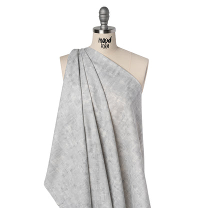Printed Quilting Cotton by Patrick Lose for Northcott - Pearly White Jazzy Painted Texture - Tonal Trios Collection Drape